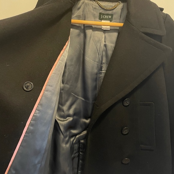 J. Crew Black Pea Coat - Picture 5 of 8